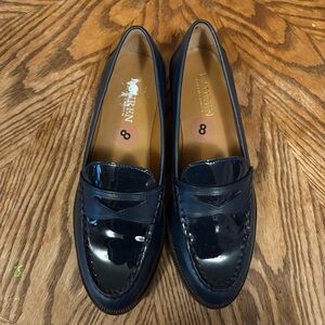 Lauren Ralph Lauren Glossy Dark Blue Flats